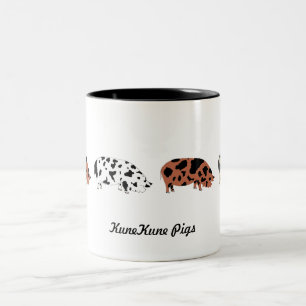 KuneKune Grisar Två-Tonad Mugg