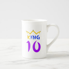 Kung 10 benporslin mugg