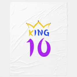 Kung 10 fleecefilt