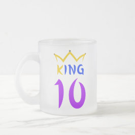 Kung 10 frostad glasmugg