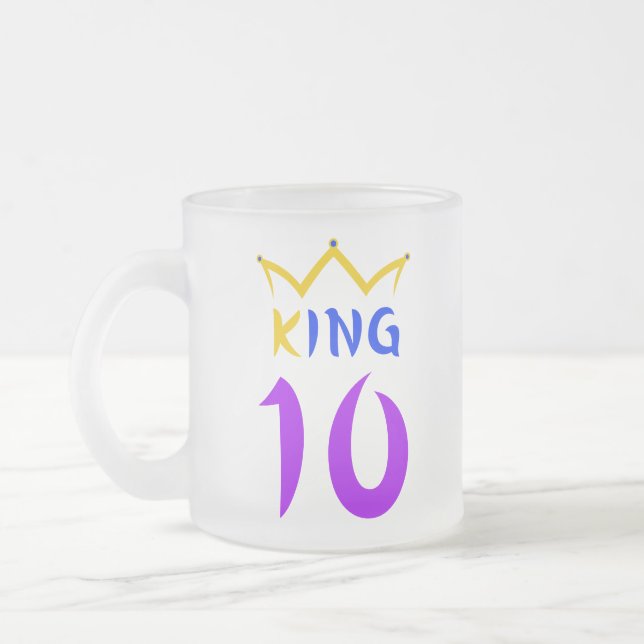 Kung 10 frostad glasmugg (Vänster)