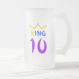 Kung 10 frostat ölglas