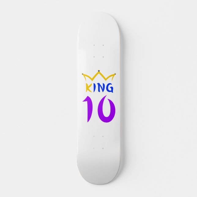 Kung 10 mini skateboard bräda 18,5 cm (Framsida)