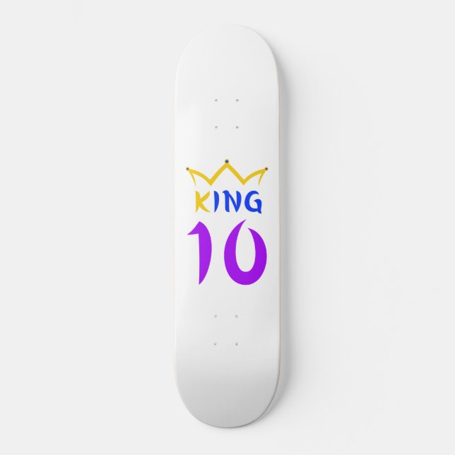 Kung 10 mini skateboard bräda 18,5 cm (Framsida)