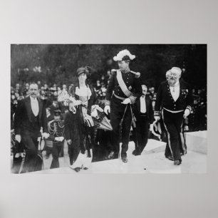 Kung Albert & Queen Elizabeth Gent expo 1913 Poster