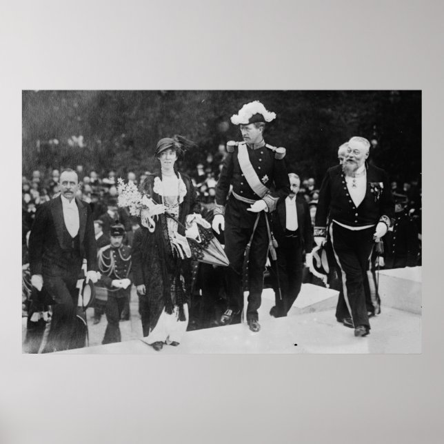 Kung Albert & Queen Elizabeth Gent expo 1913 Poster (Framsidan)