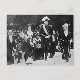 Kung Albert & Queen Elizabeth Gent expo 1913 Vykort