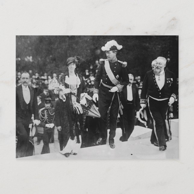 Kung Albert & Queen Elizabeth Gent expo 1913 Vykort (Framsida)