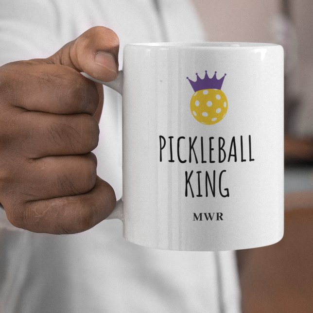Kung, Anpassningsbar Monogram Namn Kaffemugg (Skapare uppladdad)