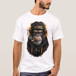 Kung Apa Rökande – Urban Gatu Kung T Shirt