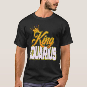 Kung Aquarius Zodiac Sign Astrology Horoscope Kråk T Shirt