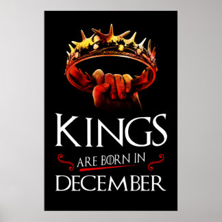 Kung är född i december poster