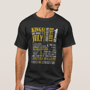 Kung är född i juli t shirt