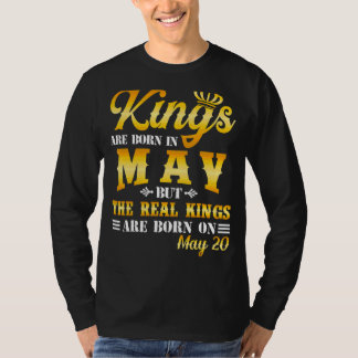 Kung är född i maj, det verkliga Kung är född på M T Shirt