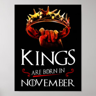 Kung är född i november poster