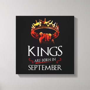 Kung är född i september canvastryck