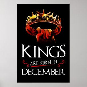 Kung är födda i december poster
