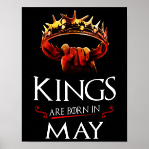 Kung är födda i maj poster