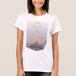 Kung är på väg, vänd sida t shirt