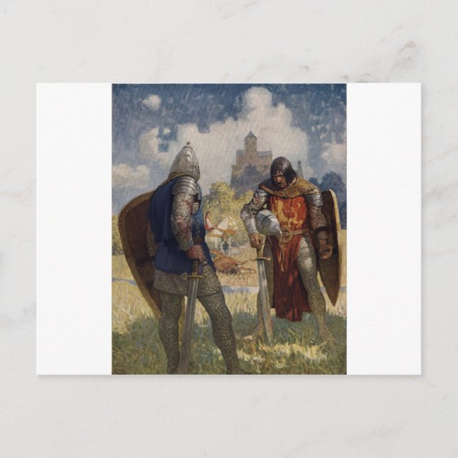 Kung Arthur & Castle Vykort (Framsida)