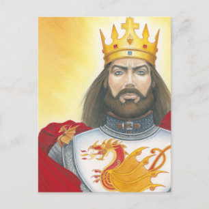 Kung Arthur mini-print Vykort