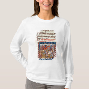 Kung Arthur och Guinevere som håller ögonen på  T-shirt