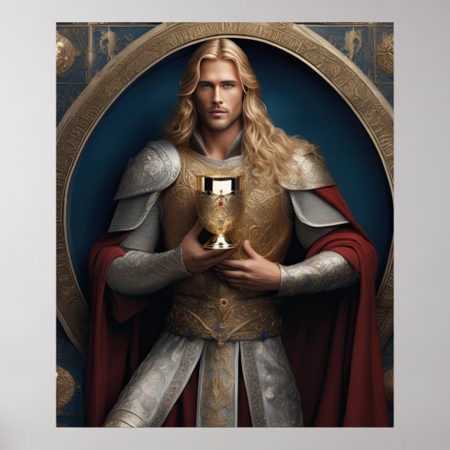 Kung Arthur och Heliga Grail Poster (Framsidan)