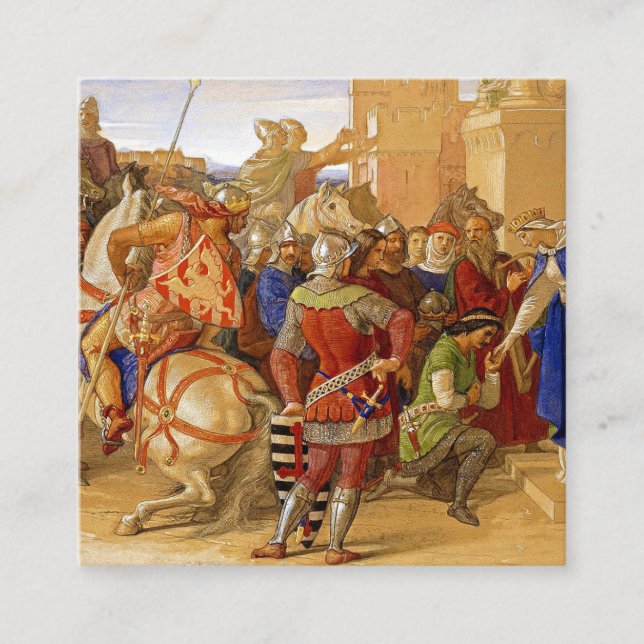 Kung Arthur och Knight i Bord-rundan Tilläggskort (Framsida)