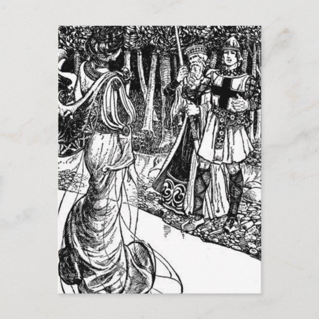 Kung Arthur Postcard Vykort (Framsida)