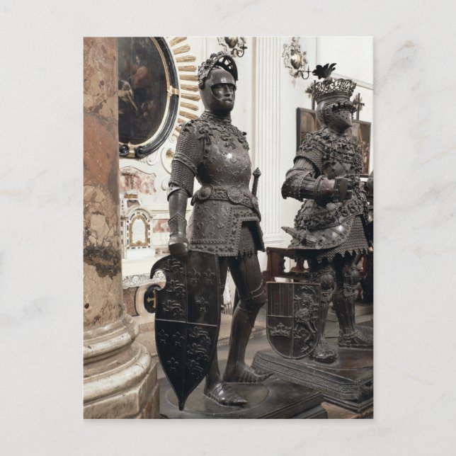 Kung Arthur, staty från Maximilian grav Vykort (Framsida)