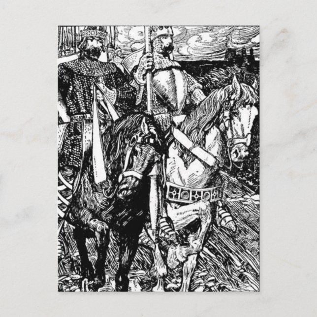 Kung Arthur vykort (Framsida)