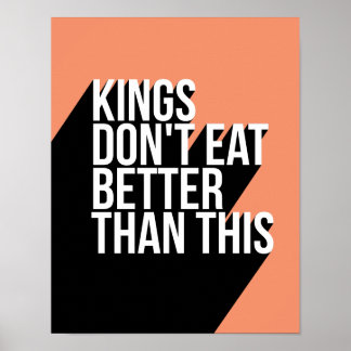 Kung Ät inte långa skugga för motiveringscitat Poster