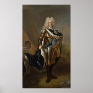 Kung Augustus II av Polen, för 1730 Poster