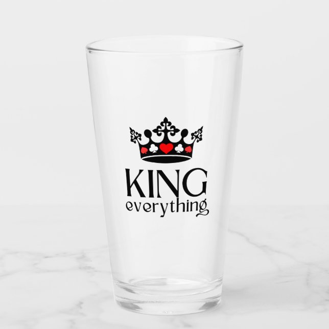 Kung av allt Krona Poker Glaskopp (Framsida)