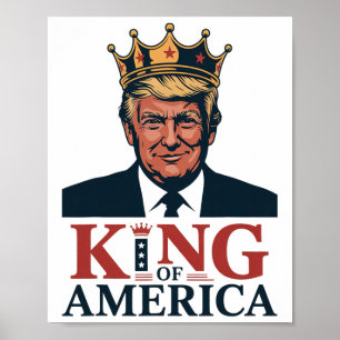 Kung Av Amerika President Trump - Rolig Trump  Poster