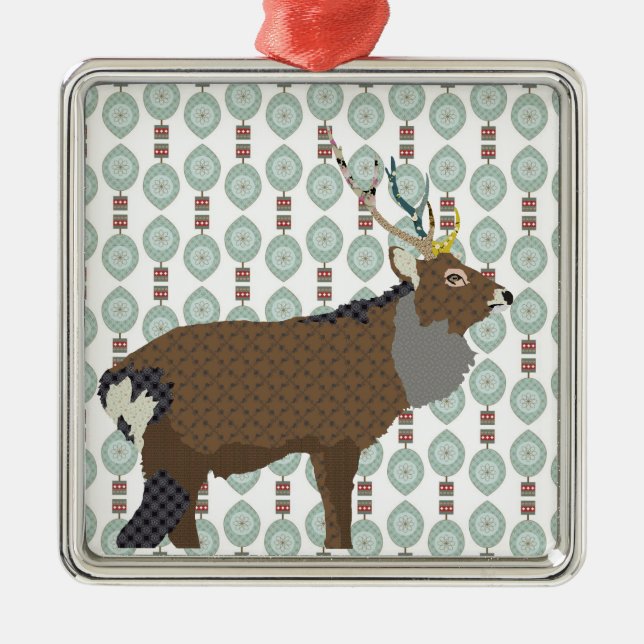 Kung av backeprydnaden julgransprydnad metall (Framsidan)