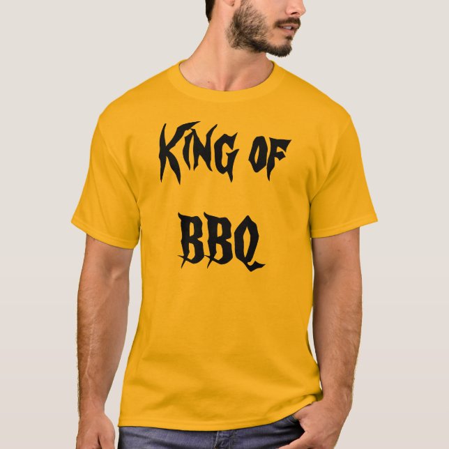 Kung av BBQ Tee Shirt (Framsida)