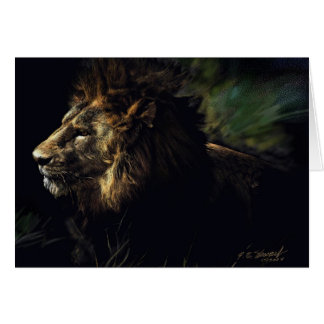 Kung av beaster hälsningskort