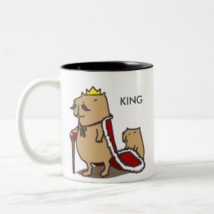 Kung av capybaraen. Mugg