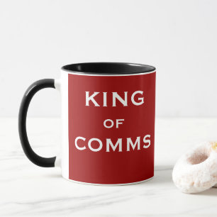 Kung av Comms rolig Head kommunikationssmeknamn Mugg