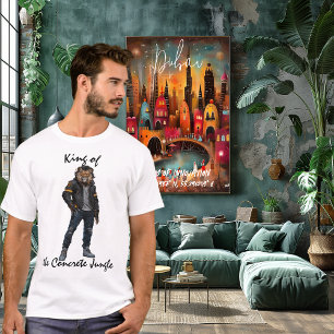 Kung av den Betongdjungeln Urban Lejon T-Shirt