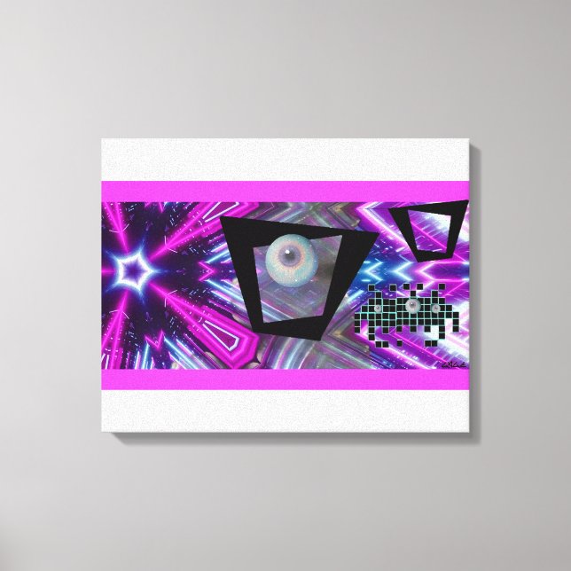 Kung av den nya Vaporwave-invasionen Canvastryck (Framsida)