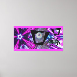 Kung av den nya Vaporwave-invasionen Canvastryck
