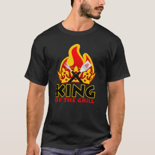 Kung av den roliga grilla t shirt