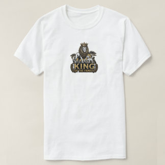 Kung av familjen Lejon Pappa och unge Fadersdag T Shirt
