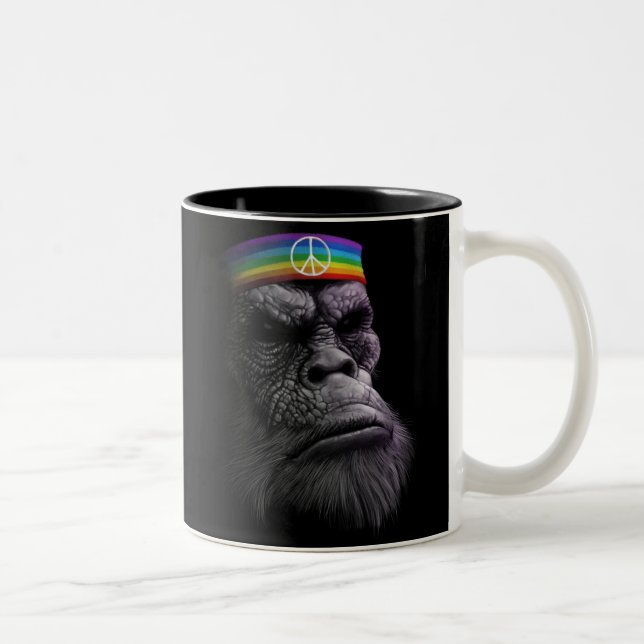 Kung av fred Två-Tonad mugg (Höger)