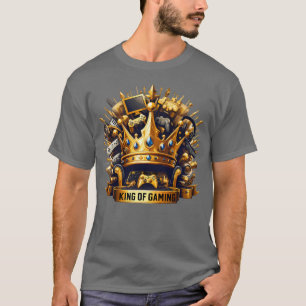 Kung av Gaming Kunglig Tron Kron Design T Shirt