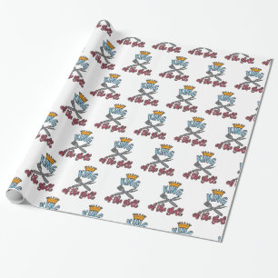 Kung av grillen. Idea för bästa grillning Presentpapper