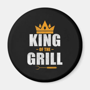 Kung av grillkock Gjutning och gåva från Bq älsk Magnet