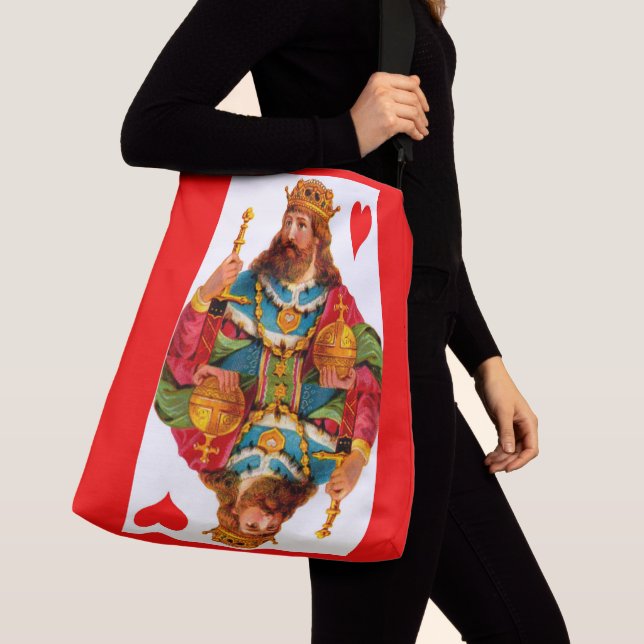 Kung av Hearts Queen of Hearts Axelväska (Närbild)